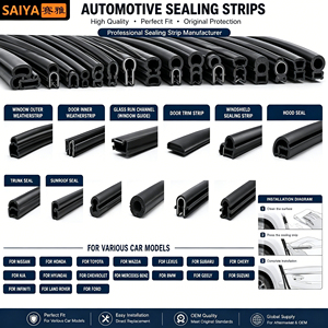 Joint d'étanchéité de vitre de porte avant gauche de qualité OEM SAIYA 68162-35040 pour <span class=keywords><strong>Toyota</strong></span> <span class=keywords><strong>Hilux</strong></span> LN145 RN147 1997-2005 <span class=keywords><strong>2</strong></span> <span class=keywords><strong>portes</strong></span> - Product Image 5