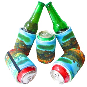 RYO OEM Customizable Neoprene Waterproof Shockproof Thermal Insulation 12oz 330ml Portable Can Cooler Bag Beer <b>Bottle</b> Stubby - Product Image 1