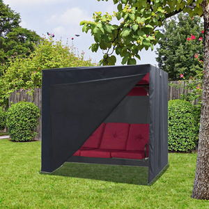 Custom Logo Size Modern Polyester Garden Furniture Outdoor <b>Swing</b> Chair Protector 3 Seater Waterproof Patio Porch <b>Swing</b> <b>Covers</b> - Product Image 3