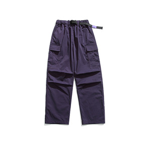 Pantaloni Cargo da uomo stile retrò stile americano paracadutista plissettato a gamba larga a vita media largo stile <span class=keywords><strong>Casual</strong></span> - Product Image 6
