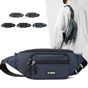 Sac banane homme tendance en nylon grande capacité, sac de poitrine bandoulière pour le quotidien, les voyages et le cyclisme Printemps 2025 - Product Image 1