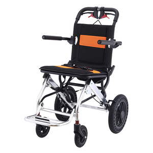 Silla de Ruedas Portátil de Aleación de Aluminio, Ligera y Plegable, para Uso Doméstico en Ancianos y Personas con Discapacidad - Product Image 1