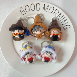 Portachiavi in Lana Lavorata all'Uncinetto a Quattro Fili con Personaggi dell'Accademia di Magia, Stile Instagram, <span class=keywords><strong>Hermione</strong></span> - Product Image 4