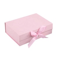 Boîte cadeau pliable avec ruban et design haut de gamme, boîtes personnalisées avec logo
