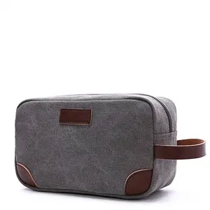 Degli uomini di Viaggio Da Toilette Organizzatore Borsa di Tela Da Barba Dopp Kit Make Up Cosmetic Bag Trousse De Toilette Neceser Mujer