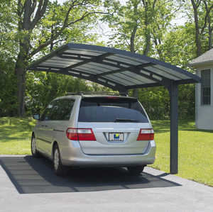 Abri de voiture moderne personnalisé en alliage d'aluminium avec revêtement UV, abri de jardin extérieur, protection contre <span class=keywords><strong>la</strong></span> pluie, pour stationnement de voiture et shopping - Product Image 3