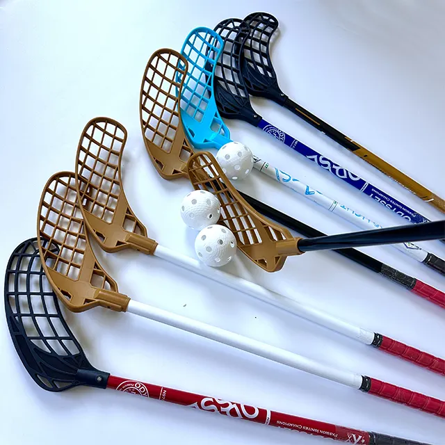 Best Floorball Stick How To Choose Floorball Stick ABS+PP+Fiberglass Soft Hockey Stick OEM Logo Color 85cm