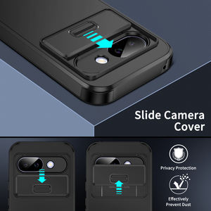 Custodia Rigida di Lusso di Alta Qualità 5G per Google Pixel 9A <span class=keywords><strong>8</strong></span> Pro 9 Pro XL con Finestra a Scorrimento Push Antiurto per Cellulari Pixel - Product Image 3