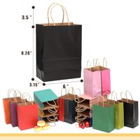 Sacs en papier colorés personnalisés en gros, petits, moyens et grands, pour événements promotionnels et magasins de détail