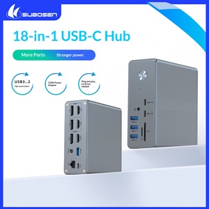 แท่นเชื่อมต่ออะลูมิเนียมอัลลอย18-in-1 USB-C <span class=keywords><strong>8K</strong></span> 4K 60Hz 120W กิกะบิตอีเธอร์เน็ต SD TF มีสินค้าในสต็อก - Product Image 5