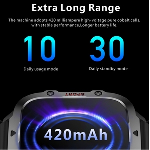 Nuovo <span class=keywords><strong>Smartwatch</strong></span> Robusto da Uomo Chiamata Wireless Impermeabile Sport Fitness Assistente Vocale AI Outdoor <span class=keywords><strong>con</strong></span> Oltre 100 Modalità Sportive - Product Image 5