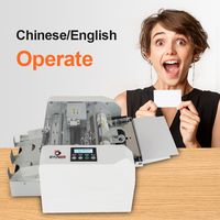 Machine de découpe de cartes de visite, de photos, de cartes postales et de coupons BaoYu QK-A4-F entièrement automatique, motorisée, multifonctionnelle et à grande vitesse - Petite taille