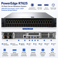 Serveur Rack Barebone Dell PowerEdge R7625 2U, Système AMD EPYC Double Socket 12LFF 24SFF, Plateforme de Stockage d'Entreprise