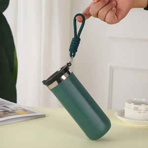 Taza de café simple de acero inoxidable 304, taza aislada de doble capa con vacío, taza portátil para beber al aire libre o en el coche. - Product Image 4