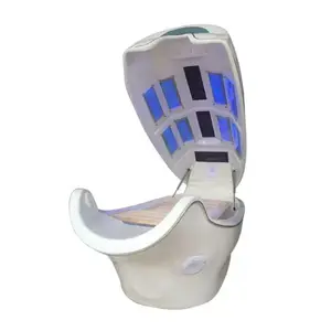 Lusso sdraiato lontano infrarosso aromaterapia 2500w dry spa capsula letto da massaggio con 8 pz luce led pad