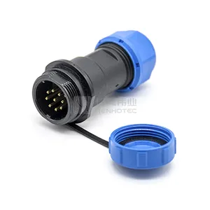SP Series Connector WEIPU SP11 SP13 SP17 SP21 SP29 1 2 3 4 5 6 7 9 12 Pin IP67 IP68 Waterproof Cable
