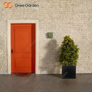 24 Inch Black Fibre Glass American Style Square <b>Heavy</b> <b>Duty</b> Planter <b>Box</b> for Hotel Use Indoor Outdoor - Product Image 5