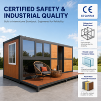 Maison conteneur pliable XF personnalisée avec salle de bain et cuisine pour abri d'urgence et logement de camp minier isolé