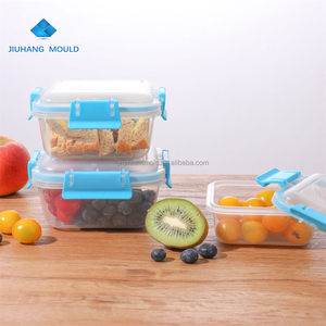 Fiambrera Bento de plástico a prueba de fugas de 780ml, fiambrera escolar para niños, caja de sándwich con 4 cerraduras laterales - Product Image 2