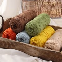Fil à Crocheter Chunky Élastique et Moelleux en Tissu pour T-shirt, Idéal pour le Tricot Manuel DIY et les Sacs Faciles à Réaliser pour Débutants