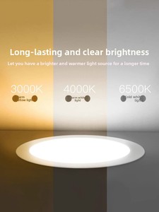 Foco <span class=keywords><strong>LED</strong></span> Empotrable para el Hogar con Recorte de 75 mm, Material de PVC, Disponible en Tamaños de 9/12/10 <span class=keywords><strong>cm</strong></span>, Diseño Ultrafino - Product Image 4