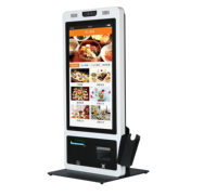 Kiosco de autoservicio con caja registradora POS, pantalla táctil de 21.5 pulgadas, Wi-Fi 6, Bluetooth 5.2, cámara de 5MP, lector de tarjetas NFC