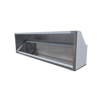 Hotte de cuisine professionnelle Guanbai en acier inoxydable pour la restauration, avec revêtement autonettoyant modulaire
