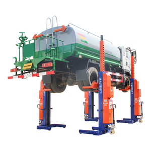 Elevador de 4 Postes TFAUTENF <span class=keywords><strong>CE</strong></span> con Control Inalámbrico de 30T, Elevador Hidráulico Móvil para Camiones con Carga Individual por Columna de 7.5T - Product Image 1