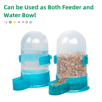 Abreuvoir et mangeoire automatiques en plastique pour pigeons, outil d'alimentation pour oiseaux bleus, bol à eau suspendu pour pigeons avec crochets