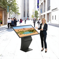 Kiosque publicitaire interactif tout-en-un avec écran tactile LCD de 32 pouces pour l'extérieur, IP55, avec animation pour les magasins de détail, signalisation numérique interactive