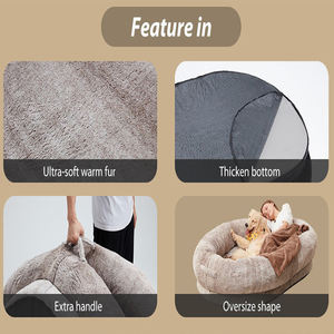 Nuevos suministros para mascotas cama para mascotas acogedor nuevo sofá de lujo cómoda cama gruesa para mascotas para humanos - Product Image 2