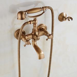 Wholesale Antique <strong>Shower</strong> Faucet Telephone Shape Bathtub <strong>Shower</strong> Set Wall Mounted Dual Hole Hot and Cold Mixer <strong>Shower</strong> - Product Image 1