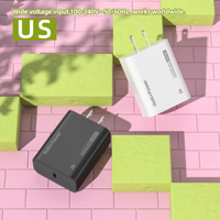 Chargeur rapide USB A+C 20W 100W PD3.0 QC3.0, adaptateur mural double port pour iPhone Samsung Xiaomi, chargeur de voyage
