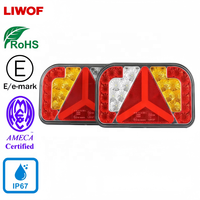 Nueva Luz Trasera Universal para Remolque con Certificación E Mark, Resistente al Agua IP67, Luces Traseras LED de 12V/24V con Conector de 5 Pines