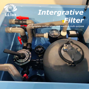 Fabricant de système de filtration intégré pour piscines Filtre à sable de piscine enterrée de type enterré - Product Image 1