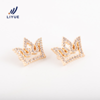 Diamant alliage de Zinc couronne broche petit costume veste broche pour Socialite vêtements lavable métal nouveau Style de personnalité de la mode