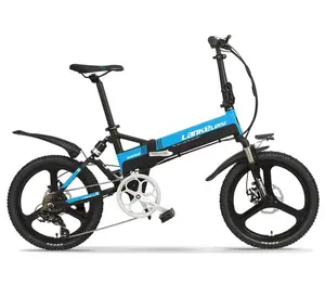 LANKELEISI 도시 전자 자전거 전기 자전거 400W 모터 48V 13Ah L G 배터리 20 인치 도시 Ebike 산악 자전거 G550-S