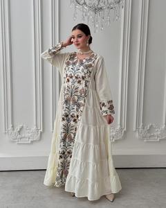 ชุดอาบายะห์ดูไบแบบใหม่ ผ้าคอตตอนผสมพรีเมียม ปักเลื่อมยาวกรอมพื้น สำหรับชุดราตรีรอมฎอน - Product Image 5