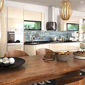 SANTOPOVA Factory Supply Luxury <b>Cupboards</b> Used Craigslist Modular Cheap Kitchen Cabinet Sets Modern Designs Kitchen Cabinets - Product Image 2