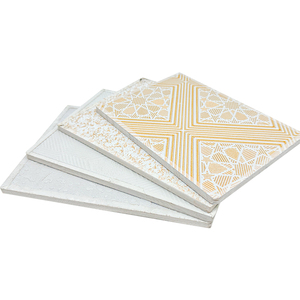 Plaques de plafond en gypse d'Arabie Saoudite 60x60, stratifiées PVC, étanches, faux plafond pour <span class=keywords><strong>maison</strong></span> - Product Image 3