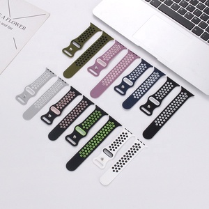 Cinturino Sportivo in Silicone Morbido YHQ per <span class=keywords><strong>Apple</strong></span> <span class=keywords><strong>Watch</strong></span> 45mm/49mm Bianco Bicolore Ultimo Design - Product Image 2