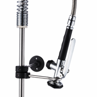 Mini robinet de pré-évier à poser sur comptoir, en laiton sans plomb, avec bec pivotant et douchette extractible, pour cuisine, gain de place