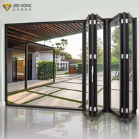 Porte pliante robuste en aluminium, coupe-vent et insonorisée, sur mesure, pour résidentiel et commercial – Vente en gros usine