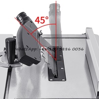 Scie à table électrique multifonctionnelle portative sans poussière pour la coupe du bois à 45 degrés pour le travail du bois