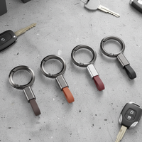 Nouveau porte-clés de voiture durable pour homme, à suspendre à la ceinture, accessoires créatifs pour affaires, porte-clés simple en alliage de zinc, vente en gros d'usine
