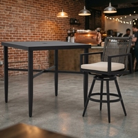 Ensemble table et chaises de bar en aluminium, expédition immédiate