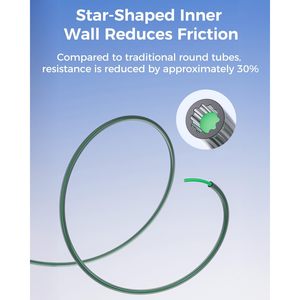 ท่อ PTFE ของ Creality ยาว 4 เมตร หนา 1.5 มม. ช่องภายในรูปดาว ทนความร้อนสูง สีดำ สำหรับเครื่องพิมพ์ 3 มิติ - Product Image 3