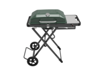 Barbecue au gaz propane portable à roulettes, très résistant, coupe-vent, pliable, grande capacité, mobile - Vente chaude