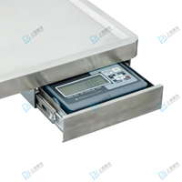 Electric Reusable Veterinary Instrument Vet Operating Table Lifting Scale 304 Stainless Steel Silver for Dog Cat Exam Treatment