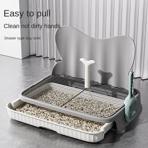मध्यम बड़े कुत्ते बिल्ली लिटर बॉक्स एक्सेसरीज लोहे के शुद्ध पालतू शौचालय की आपूर्ति-रोधी बिस्तर विरोधी बिस्तर की आपूर्ति - Product Image 2